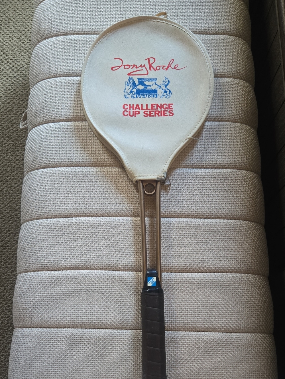 Tony Roche Challenge Cup Series Tennis Racquet with Cover - White/Red/Blue